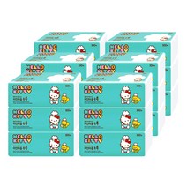 헬로키티 뽑아쓰는 천연펄프 키친타올 톡톡 100매, 3개입, 6개