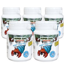 SuperZoo 프리미엄 소라게 전용 사료, 50g, 5개