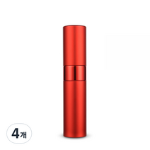 플라카 휴대용 간편한 향수 공병 8ml, 레드, 4개