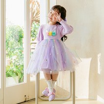 라라아망 여아용 꽃송이 원피스