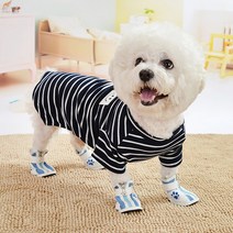 제제펫 스마일 스트라이프 티셔츠 반려견의류, G106PDFC032