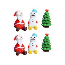 MAME 앉은산타 눈사람 트리 피규어 3종 x 2세트, 혼합색상
