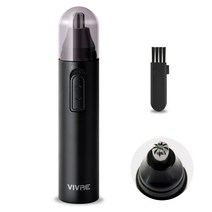 비브르 휴대용 미니 귀털 코털정리기 VNT9000, 블랙