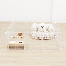 펫초이스 반려 동물 울타리 12p 세트, 화이트