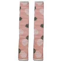 잠자는소잉율 핸드메이드 주니어 카시트 벨트커버, 핑크파인애플, 1세트