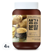 건강스토리 국내산 생강 가루, 100g, 4개
