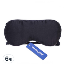 알래스카베어 수면실크안대 고급형, 1개입, 6개