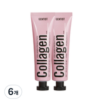 젠티스트 투엑스 치약 핑크, 100g, 6개