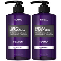 쿤달 허니 앤 마카다미아 헤어 트리트먼트 블랑향, 1058ml, 2개