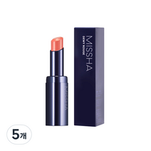 미샤 듀이 루즈 립스틱 3.3g, 멜로우피치, 5개