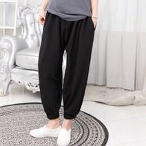 가비진 여성용 밴딩 루즈핏 배기팬츠 ko73