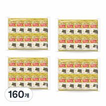 광천김 달인 재래 도시락김, 160개, 4g