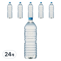 마신다 먹는샘물 무라벨, 2L, 24개