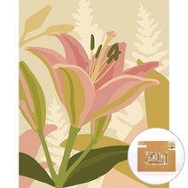 아트조이 DIY 명화그리기 핑크 릴리 40 x 50 cm, 혼합색상