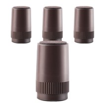 가구다리 높이조절 발받침 100mm 4p, 다크브라운