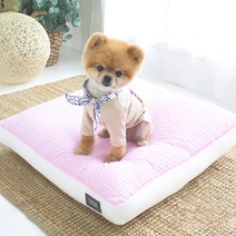 초코펫하우스 아이스 와플 강아지 방석, 핑크