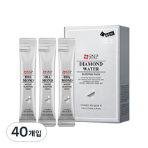 SNP 다이아몬드 워터 슬리핑팩 스틱형, 4ml, 40개입