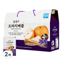 즙쟁이 도라지 배즙, 2400ml, 2개