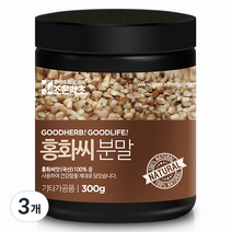 조은약초 프리미엄 볶은 홍화씨 가루, 300g, 3개