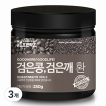 조은약초 프리미엄 검은콩검은깨환, 3개, 250g