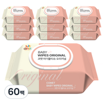 코멧 아기물티슈 오리지널 캡형, 100매, 60팩