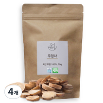 고이담아 유기농 우엉차 슬라이스, 70g, 1개, 4개