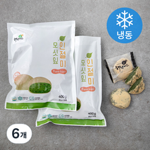 해찬미소 모싯잎인절미 (냉동), 400g, 6개