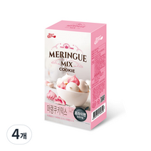 브레드가든 머랭 쿠키 믹스 밀크맛 산딸기맛, 150g, 4개