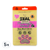 ZEAL 뉴질랜드산 강아지 수제간식 125g, 빌미티바이트, 5개