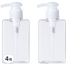 지앤와이 로션 펌프 공병 150ml, 투명, 4개