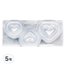 네일스케치 3D 네일몰드, 하트, 5개