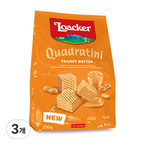 로아커 웨하스 피넛버터, 3개, 250g