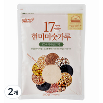 태광선식 17곡 현미 미숫가루, 500g, 2개