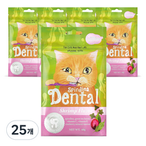 캣템 스피루리나 고양이 덴탈 간식 60g, 쉬림프, 25개