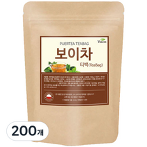 보탬 보이차 삼각 티백차, 1g, 200개