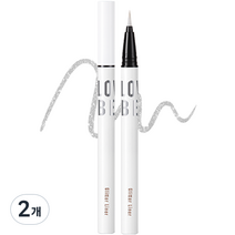 토니모리 애교 빔 글리터 라이너 0.5g, 2개, 01 화이트 골드