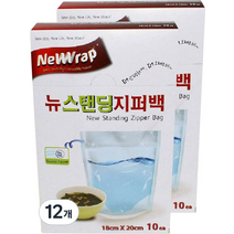뉴랩 뉴스탠딩지퍼백, 12개