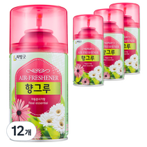 리빙굿 향그루 자동분사기 본품, 280ml, 12개, 포푸리향
