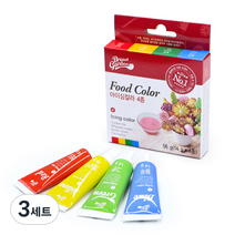 브레드가든 식용 베이킹 색소 아이싱칼라 14g x 4종세트, 56g, 3세트