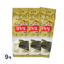광천김 달인 김병만의 대용량 재래 식탁김, 9개, 55g
