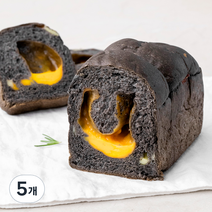 브로드카세 발효종 오징어먹물치즈식빵, 230g, 5개