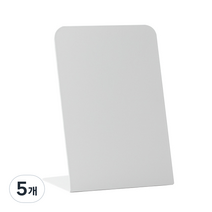 메탈 자석 아트판 디스플레이, 화이트, 5개