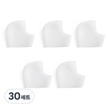 알럽홈 실리콘 발 뒤꿈치 보호커버 양발 세트 홀화이트, 30세트