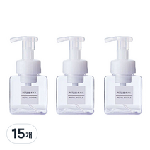 더자카 파스텔 컬러 버블 공병 250ml, 투명, 15개