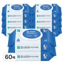 데이데이비쥬 아쿠아 비데 물티슈 캡형, 10팩, 60팩
