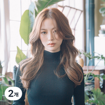 핑크에이지 오픈반가발 블런트 볼드펌 모스트사, KB1# 카키브라운, 2개