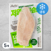 맛있닭 저염 닭가슴살 (냉동), 100g, 5개