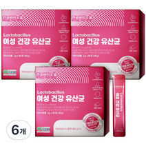 한국바이오셀 여성 건강 유산균, 60g, 6개