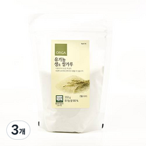 올가 유기농 생쌀가루, 350g, 3개