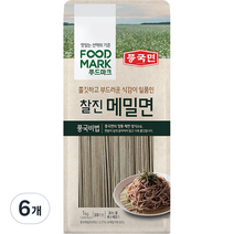 대상 푸드마크 찰진 메밀면, 1kg, 6개